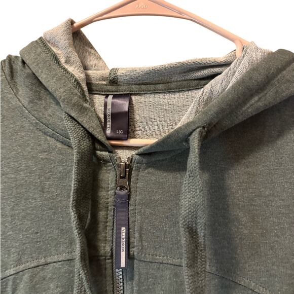 Mondetta Green Zip-Up Hoodie Size Large - Picture 4 of 9